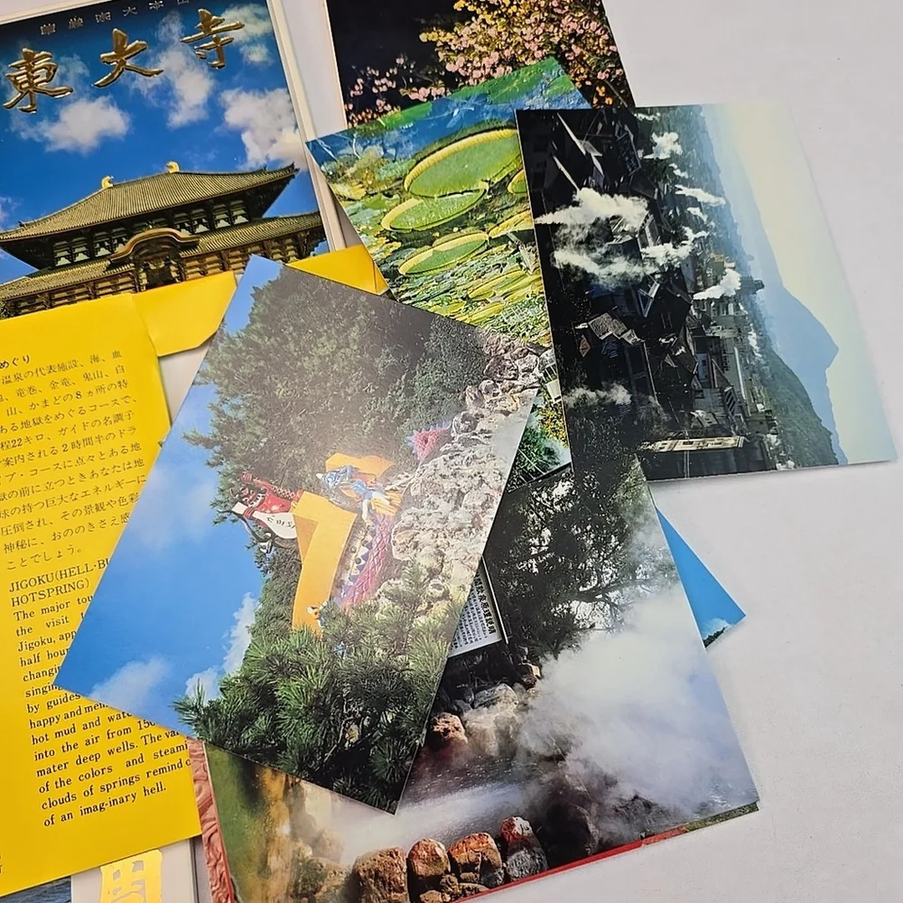 Vintage Travel JAPAN Brochure paper ad tourist guide map book tag postcards